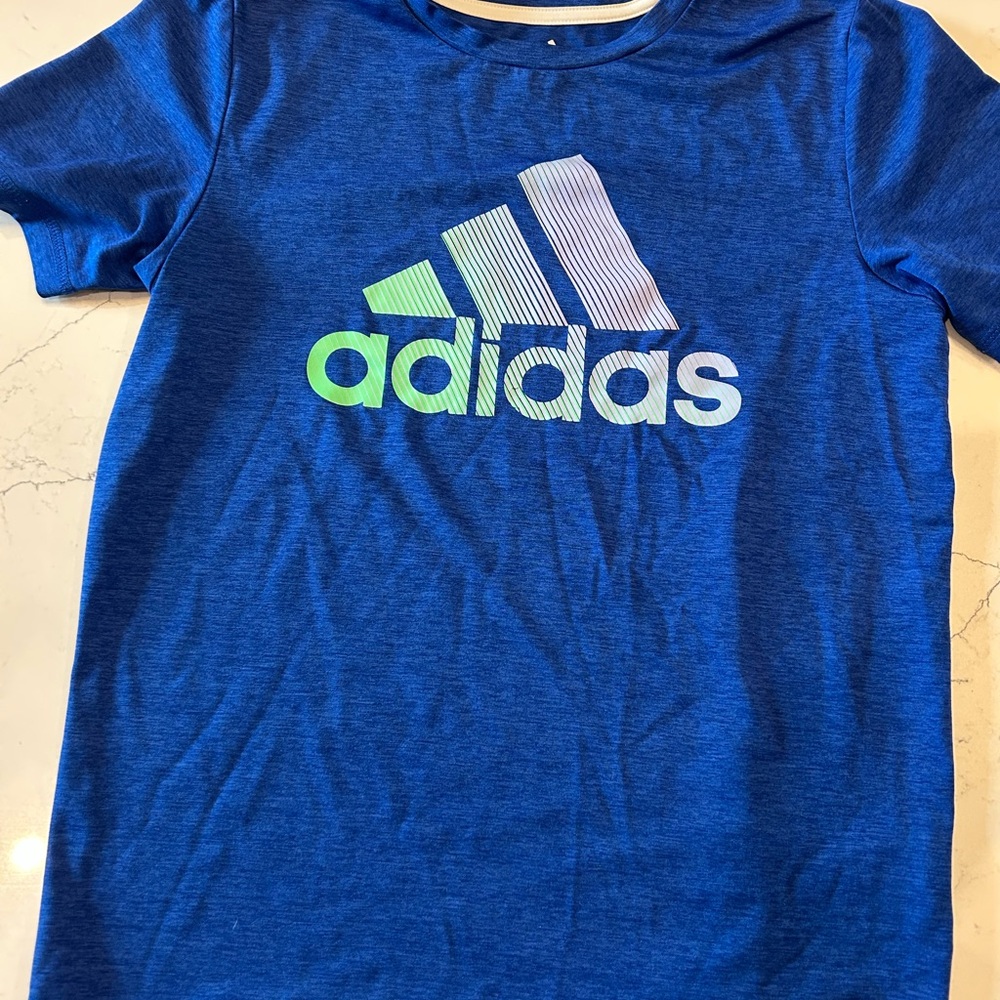 Adidas Kids Blue Tee with Logo